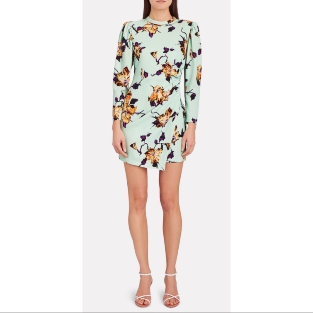 A.L.C. Jane Draped Floral Dress